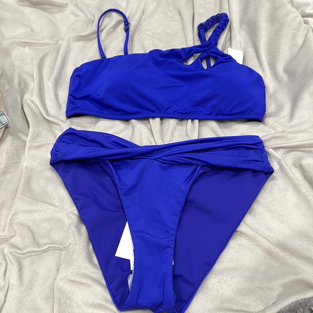 BNWT Royal blue, Becca Bikini set - Picture 2 of 8